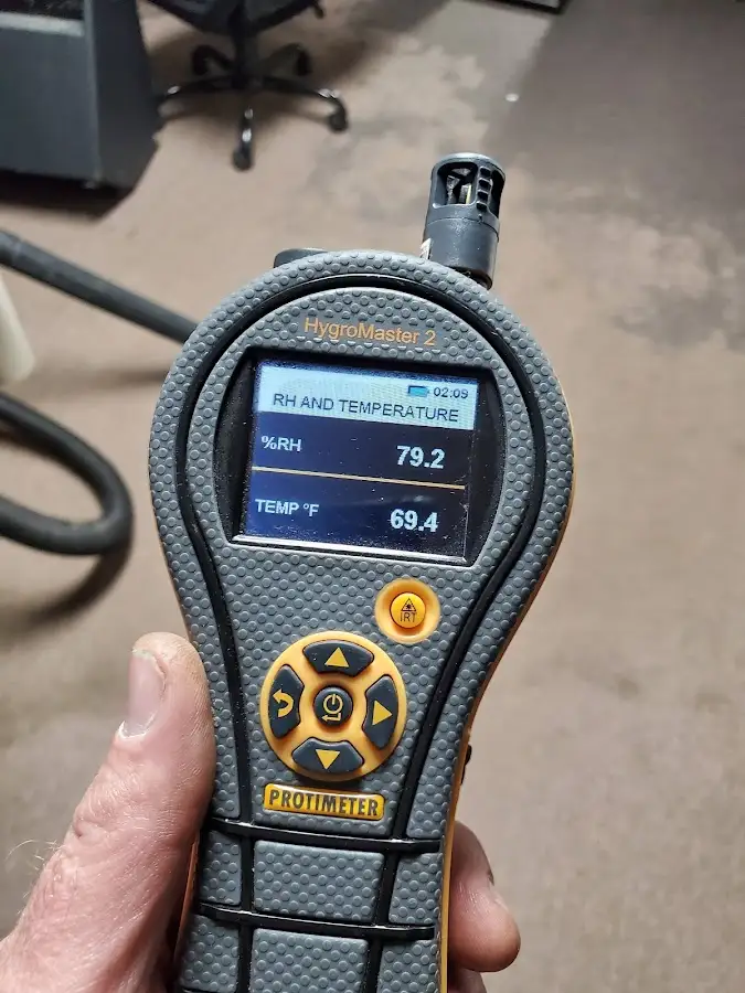 Moisture meter humidity assessment for Mold Remediation & Removal in Carolina Beach